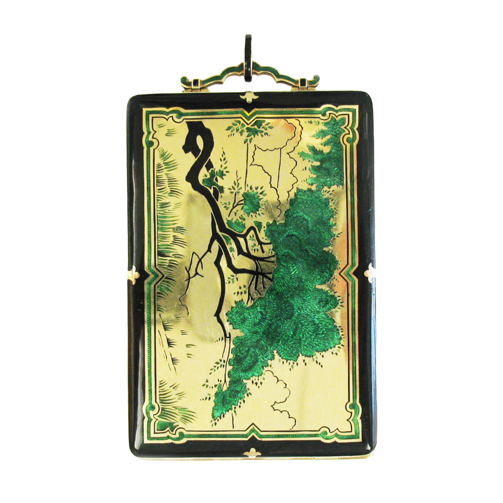 Cartier N.Y. Art Deco 18KT Yellow Gold Pendant front