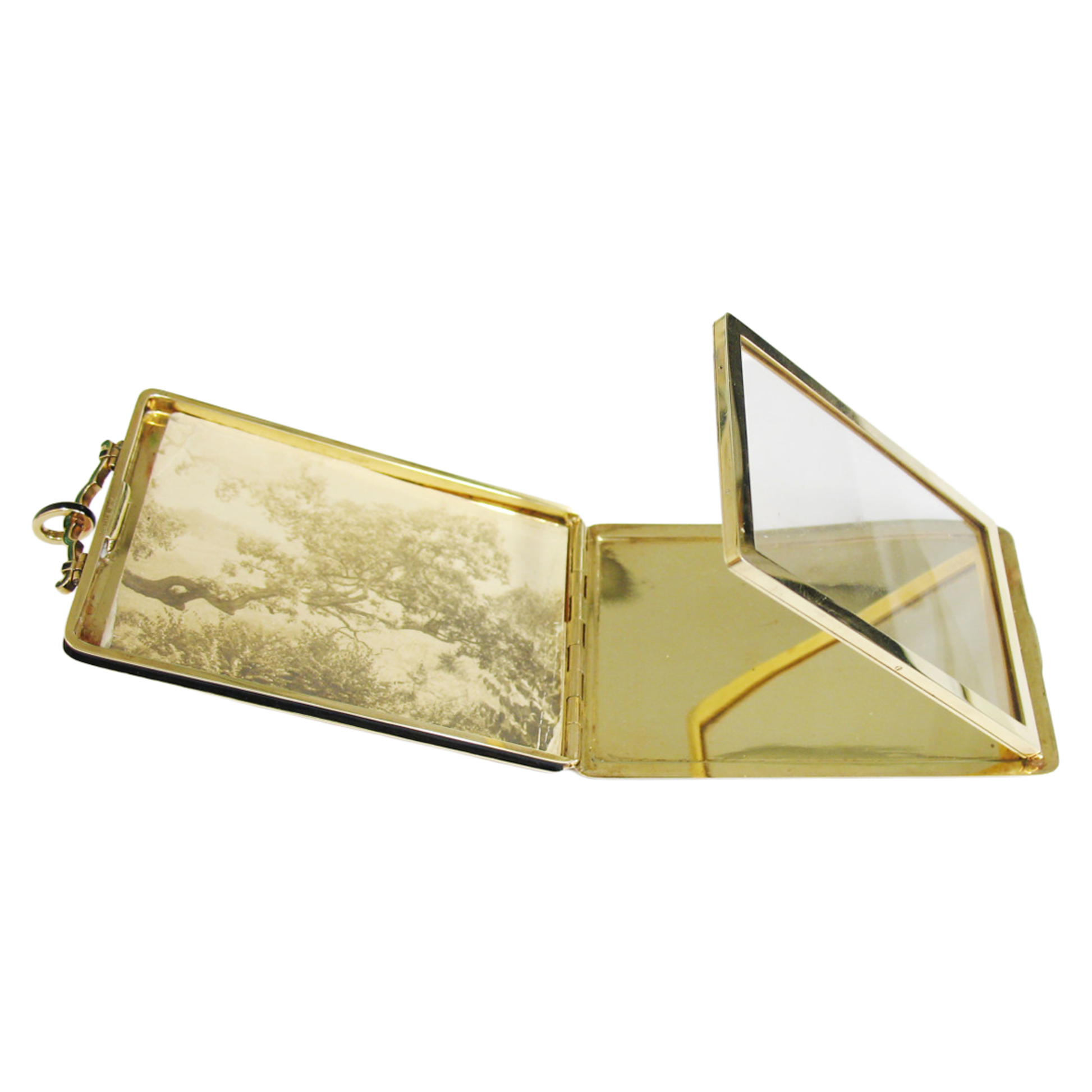 Cartier N.Y. Art Deco 18KT Yellow Gold Pendant inside