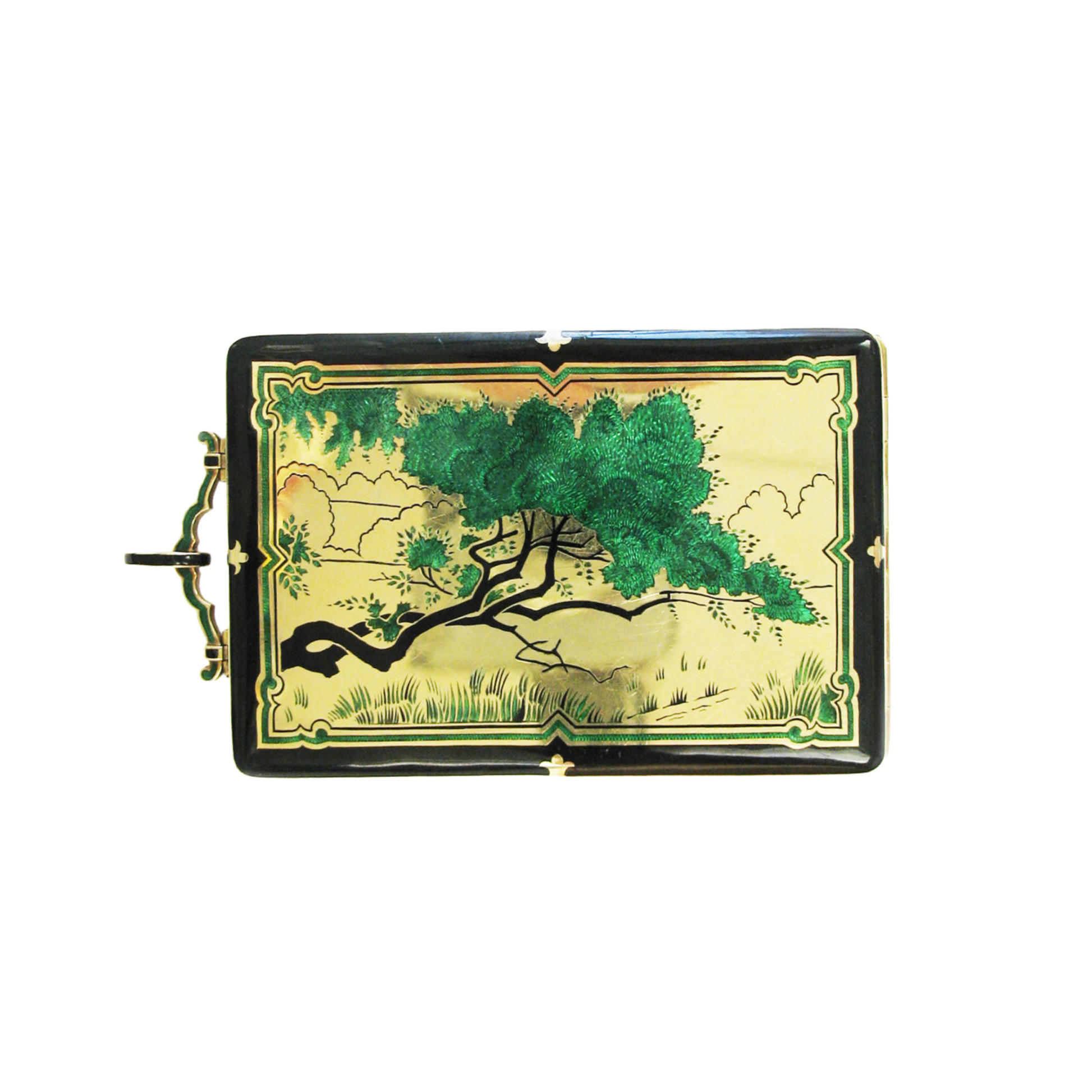 Cartier N.Y. Art Deco 18KT Yellow Gold Pendant front