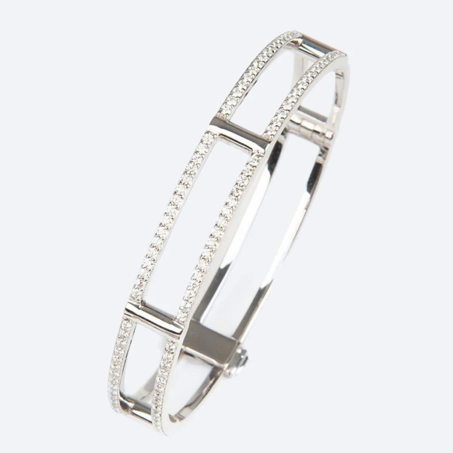 Rachel Katz Post-1980s 18KT White Gold Diamond Bracelet front