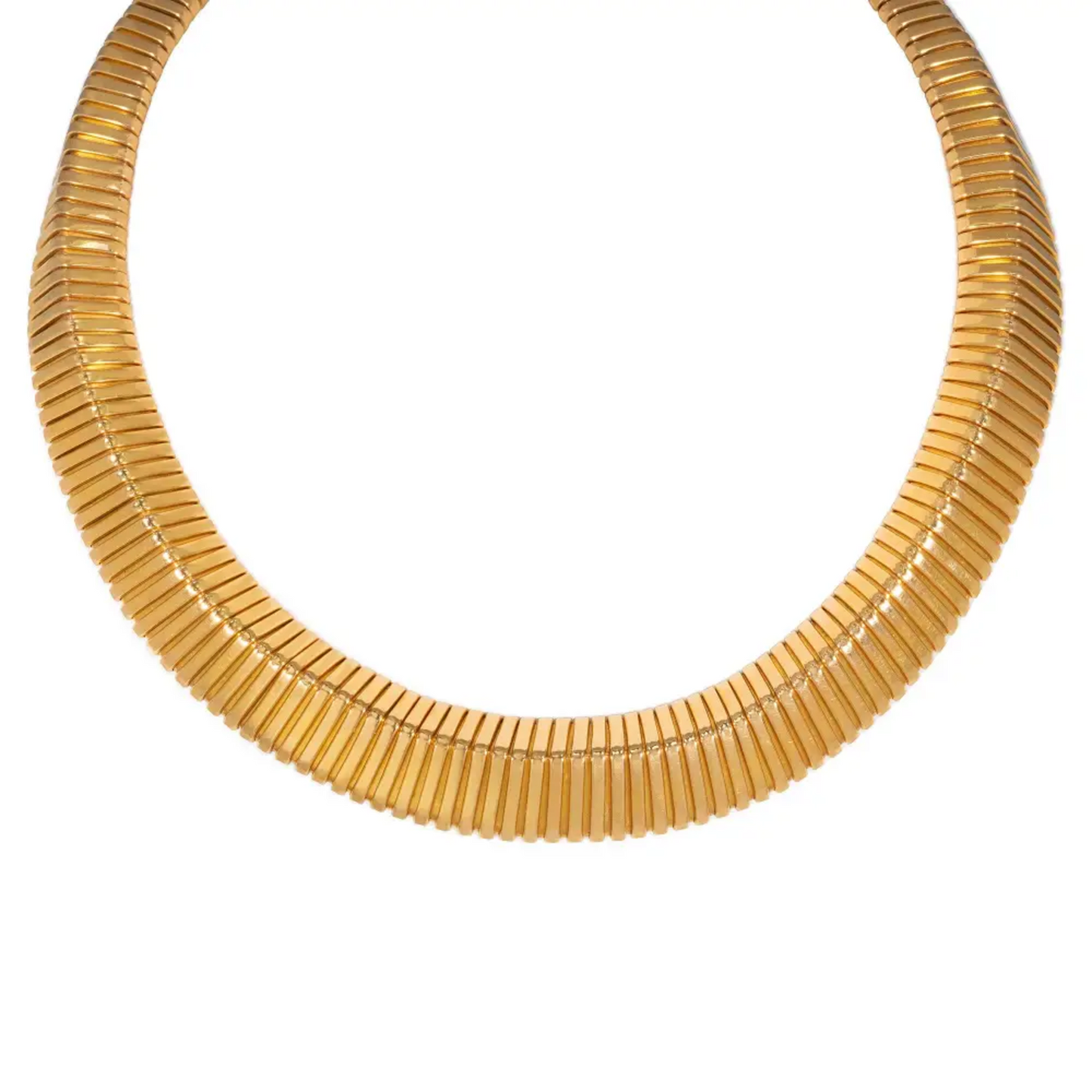 French Retro 18KT Yellow Gold Necklace front