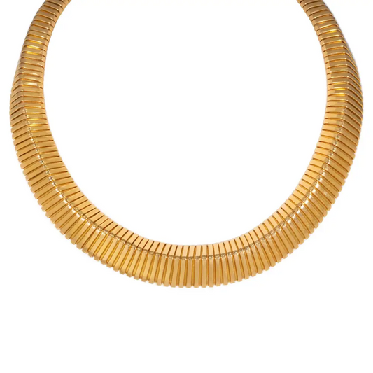 French Retro 18KT Yellow Gold Necklace front