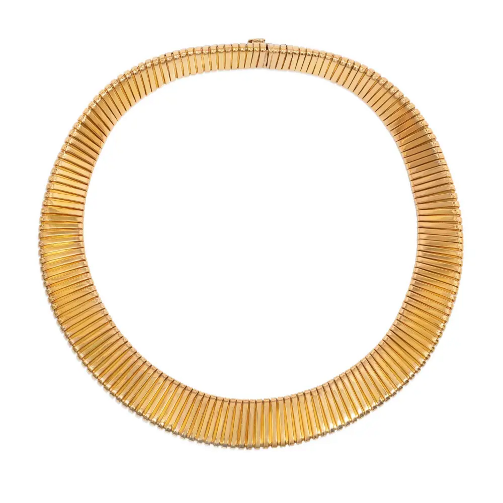 French Retro 18KT Yellow Gold Necklace back