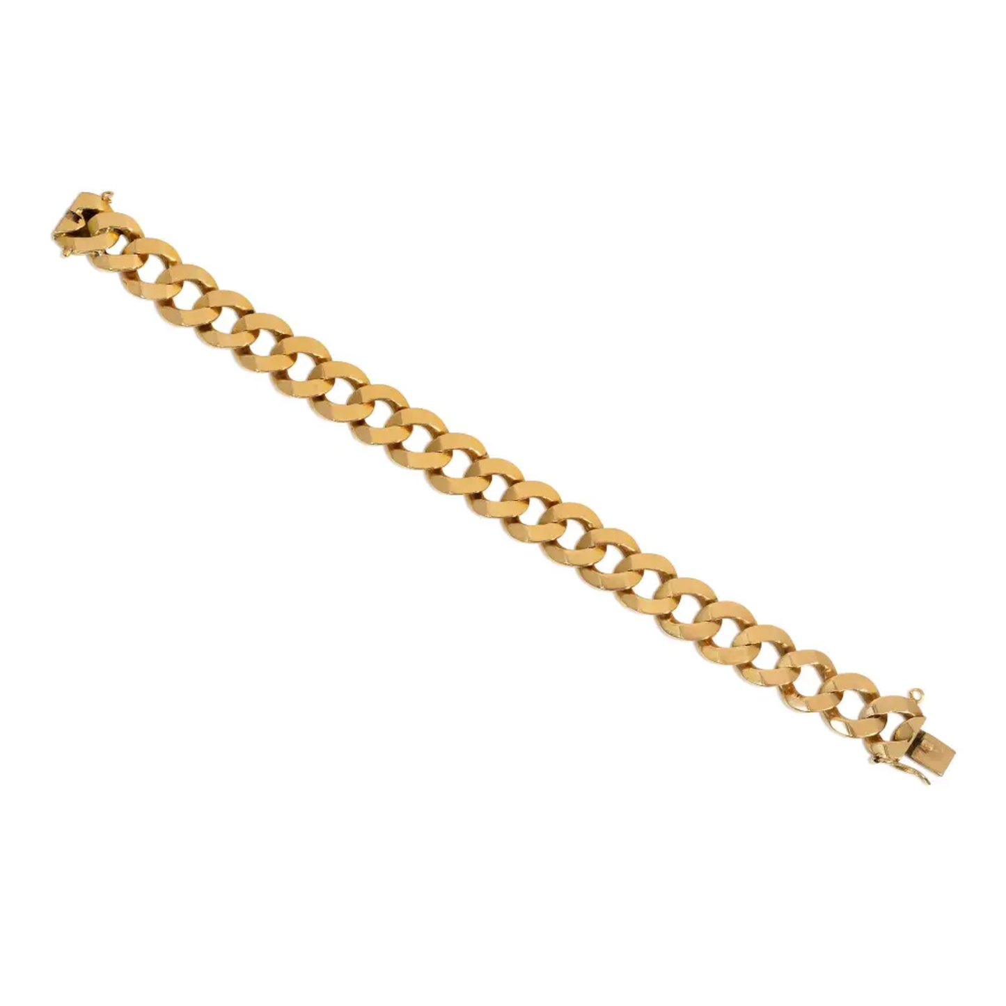 French 1950s 18KT Yellow Gold Bracelet front