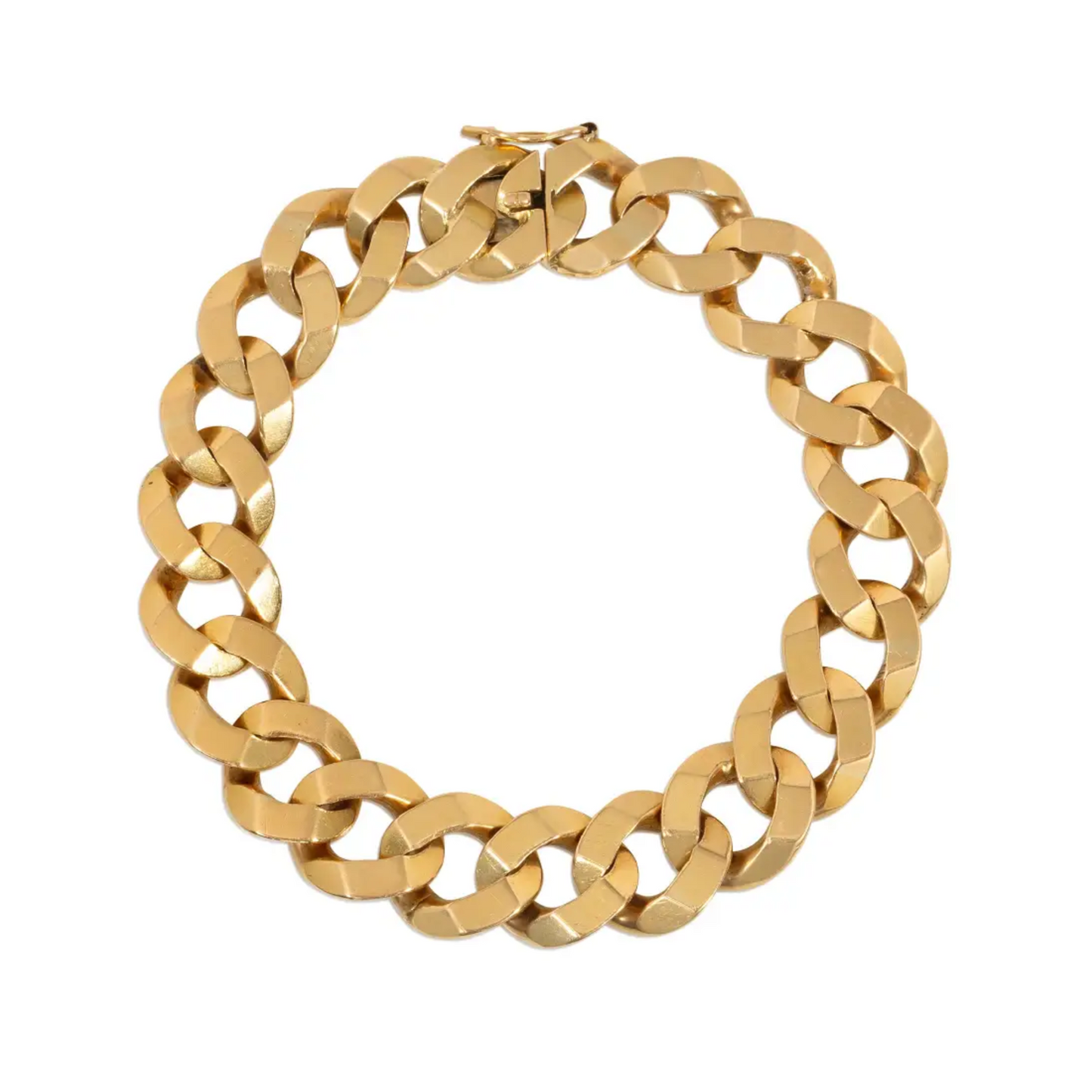 French 1950s 18KT Yellow Gold Bracelet front