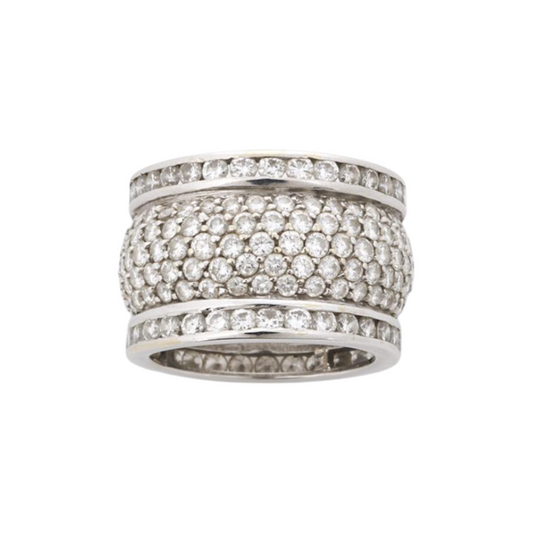 Cerrone Post-1980s 18KT White Gold Diamond Ring front