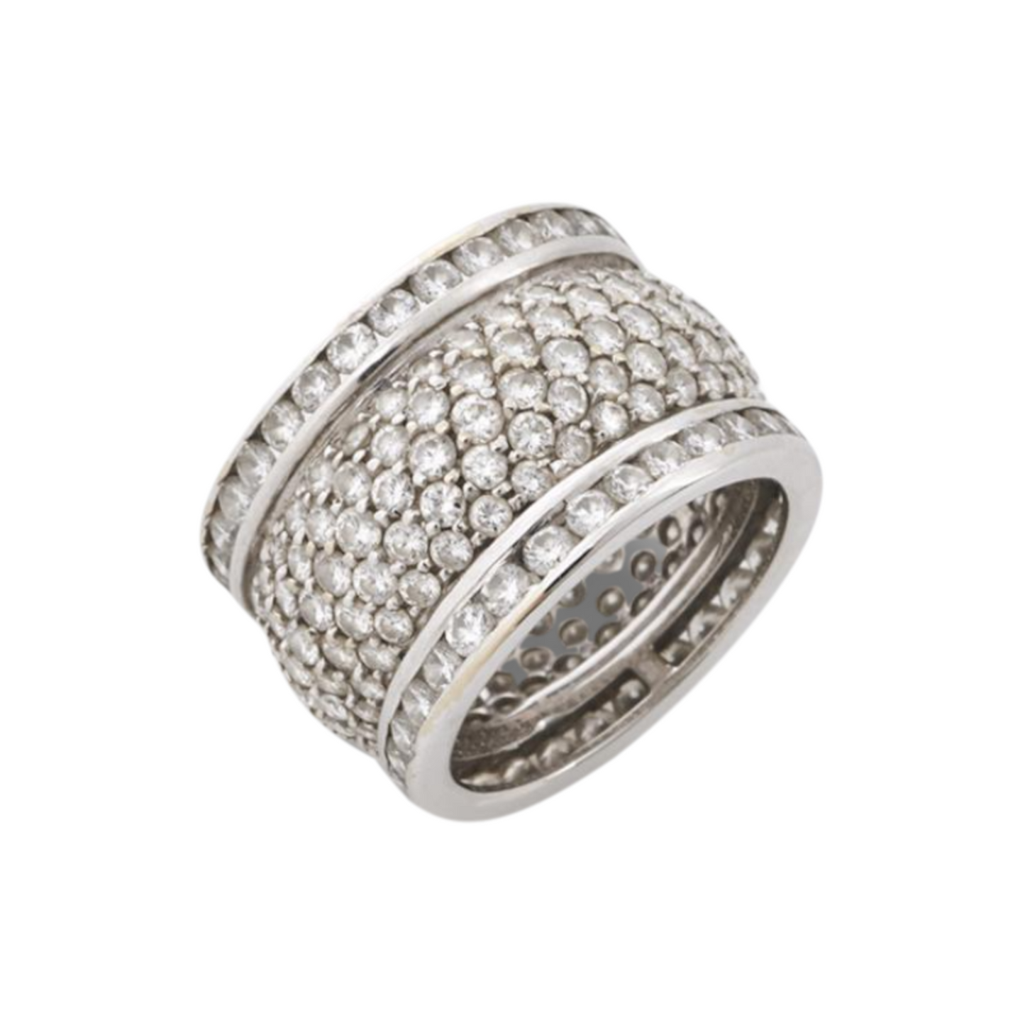 Cerrone Post-1980s 18KT White Gold Diamond Ring front