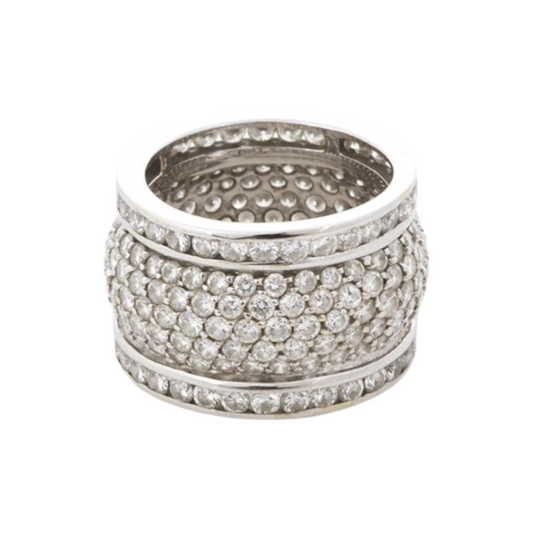 Cerrone Post-1980s 18KT White Gold Diamond Ring front