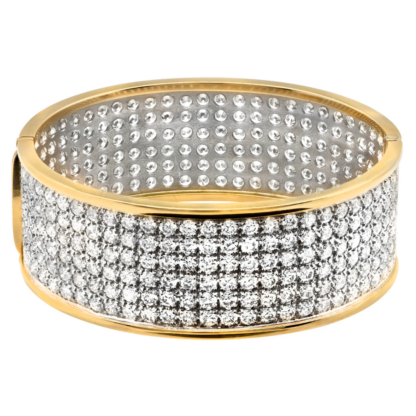 Post-1980s 18KT White & Yellow Gold Diamond Bracelet front