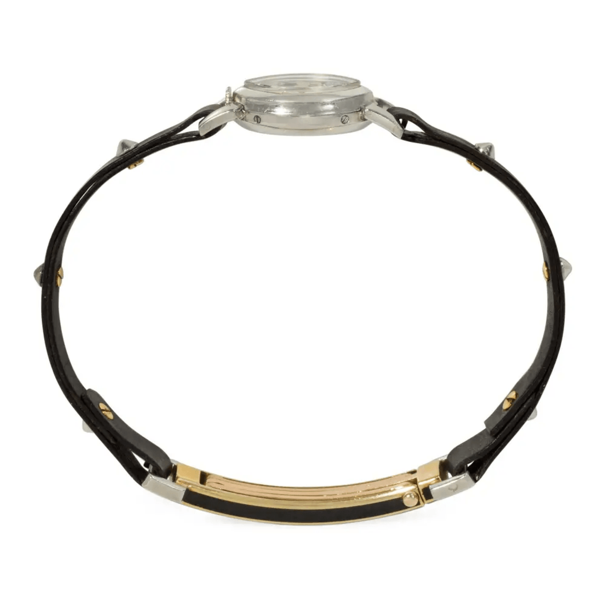 Cartier France Art Deco Platinum Amande Watch Bracelet profile