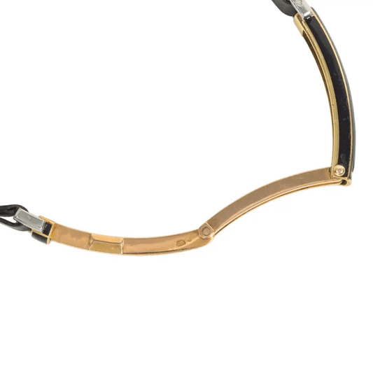 Cartier France Art Deco Platinum Amande Watch Bracelet strap