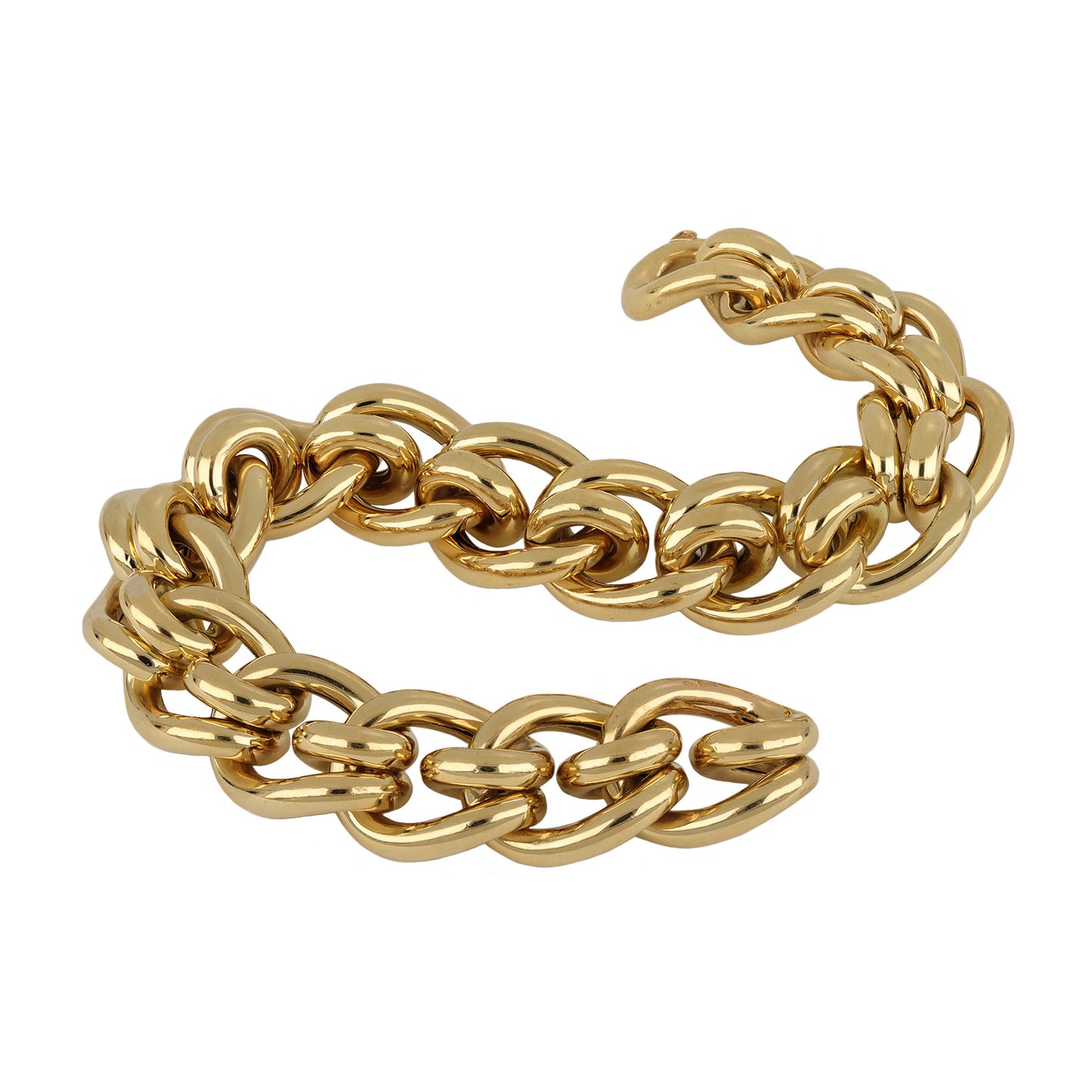 Cartier French 1940s 18KT Yellow Gold Bracelet front