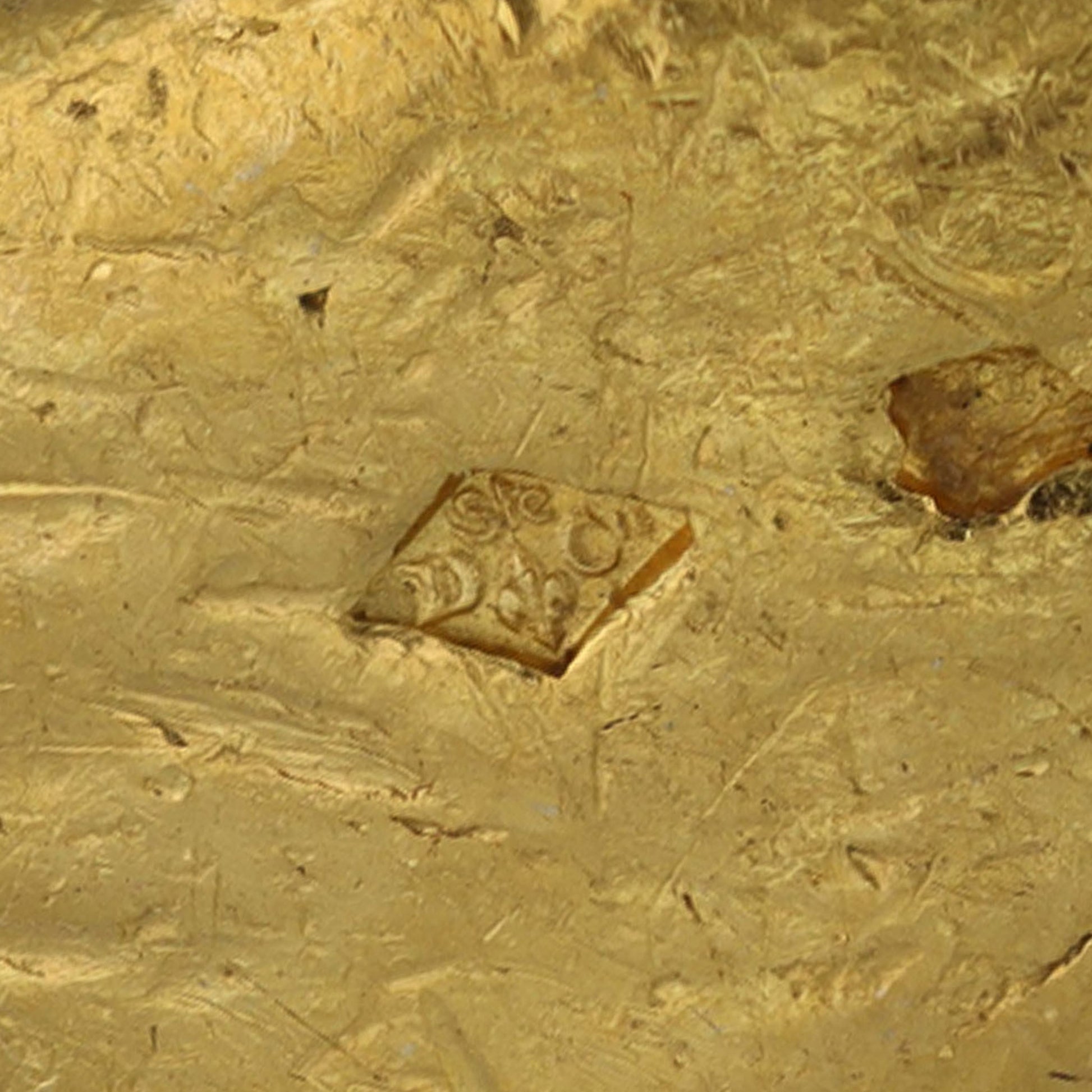 Suzanne Belperron French 1970s 18KT Yellow Gold Diamond Ring stamp