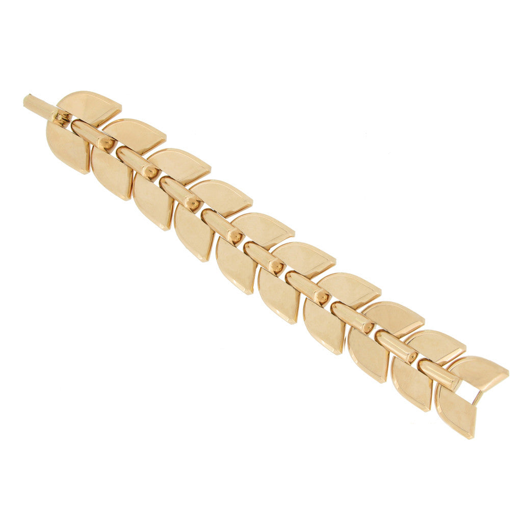 Boucheron Paris 1940s 18KT Rose Gold Bracelet front