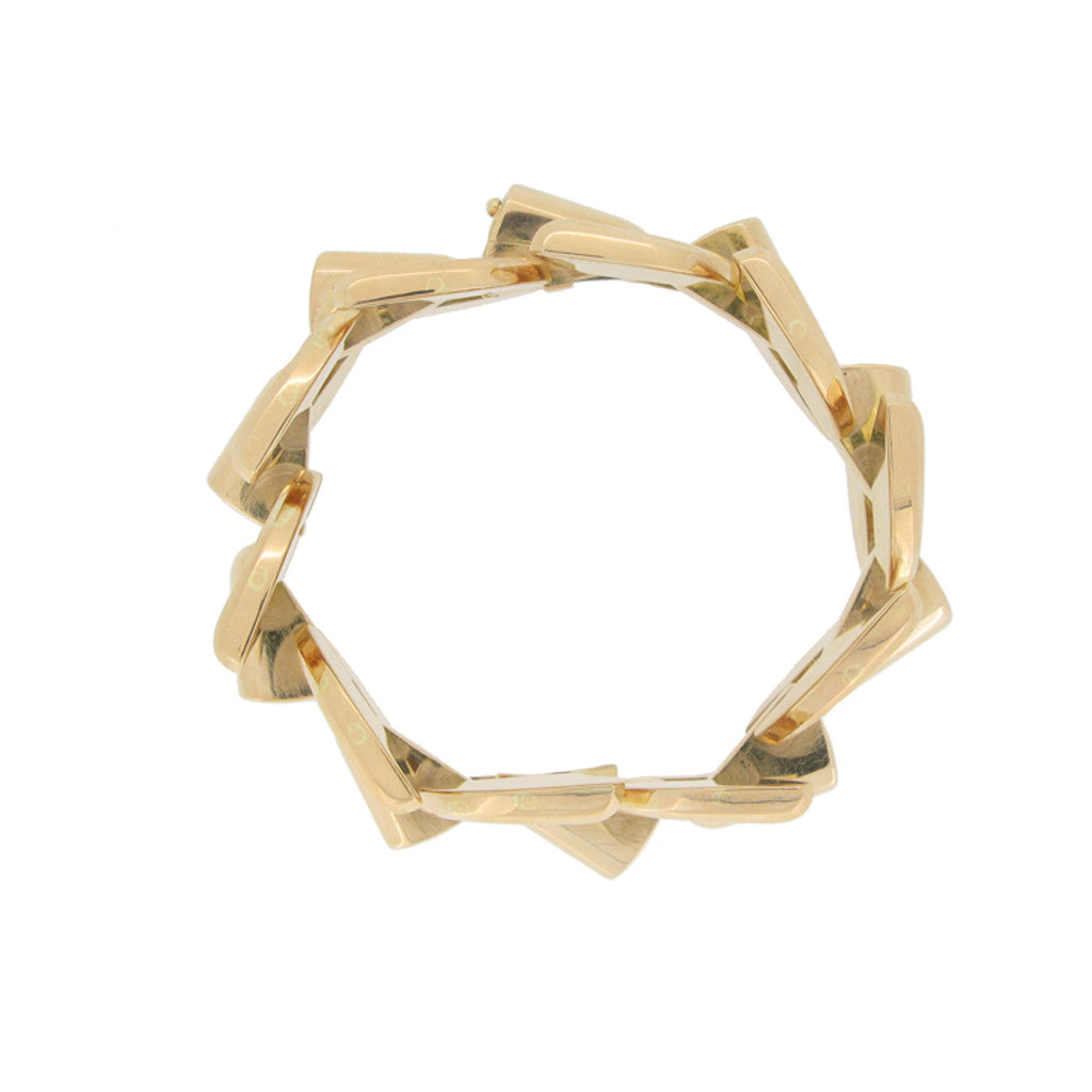 Boucheron Paris 1940s 18KT Rose Gold Bracelet profile