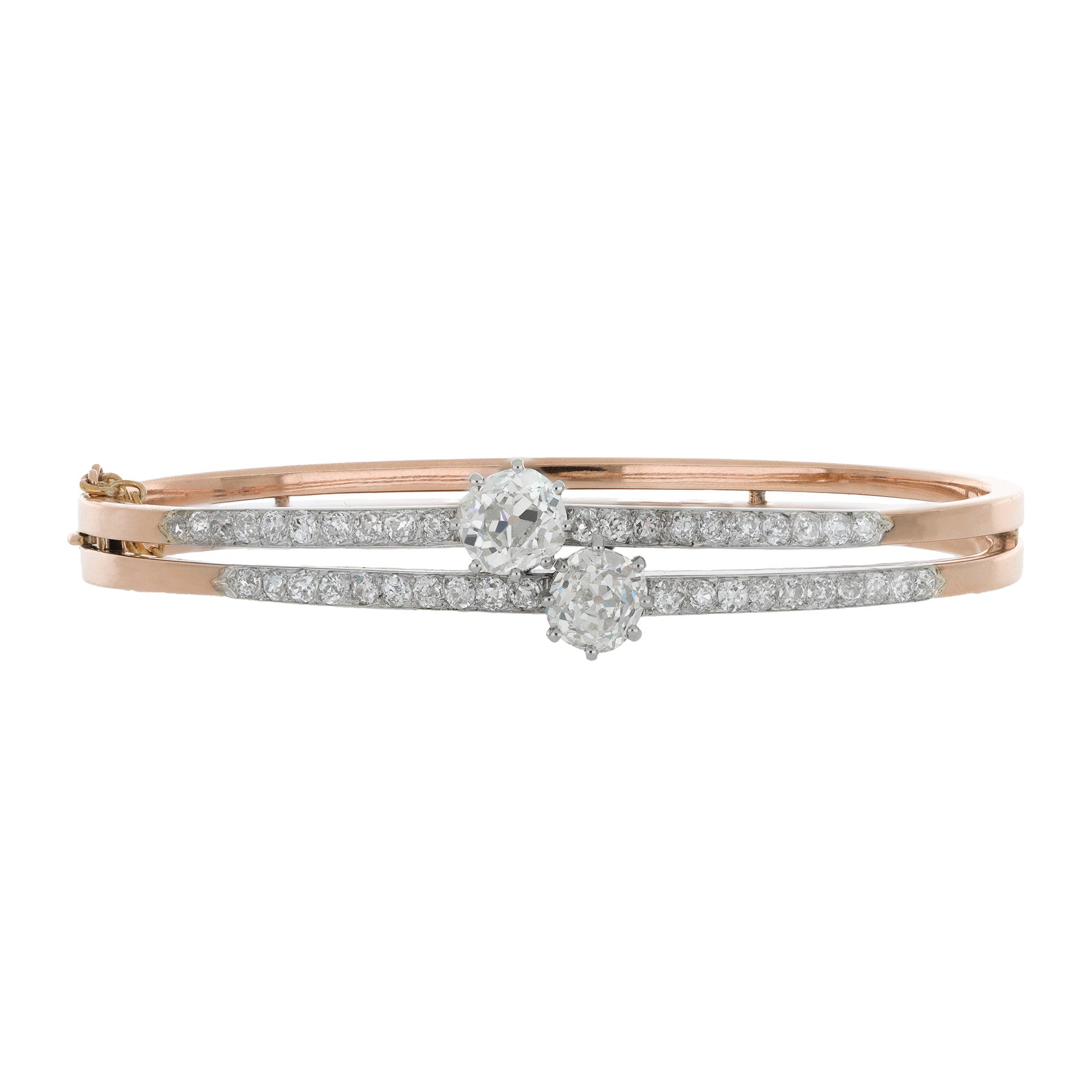 Belle Époque Platinum & 18KT Rose Gold Diamond Bracelet front