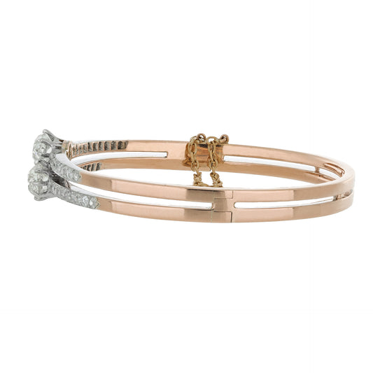 Belle Époque Platinum & 18KT Rose Gold Diamond Bracelet side