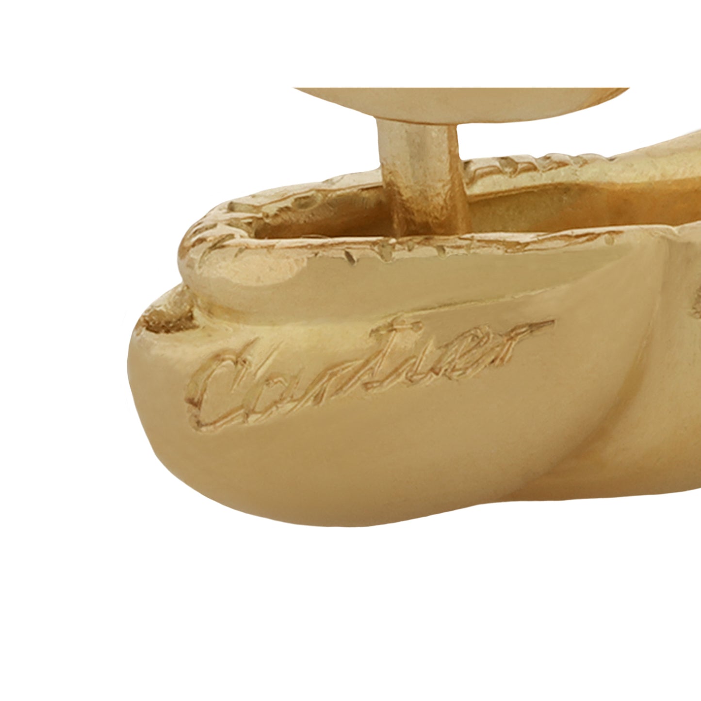 Cartier French 1980s 18KT Yellow Gold Earrings signature