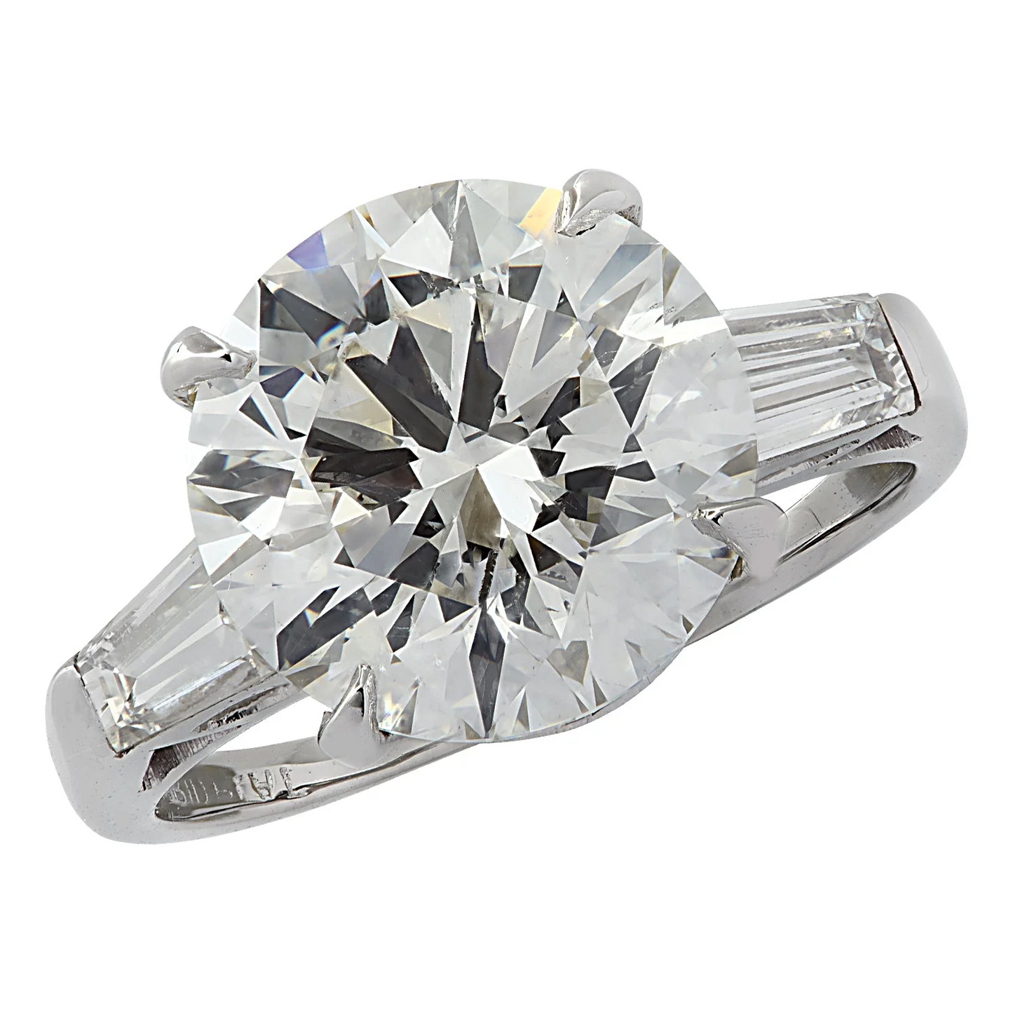 Contemporary Platinum Diamond Ring front