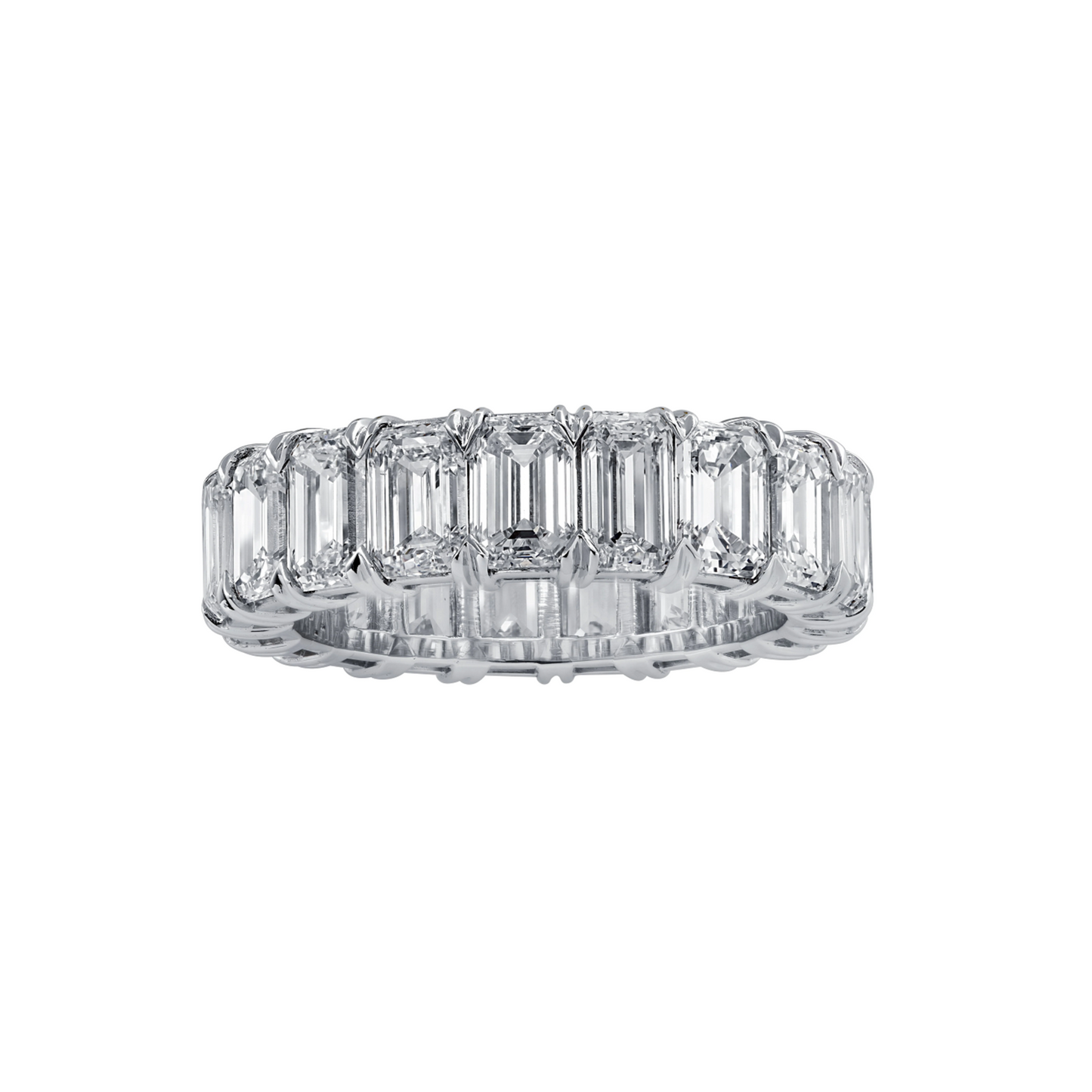 Contemporary Platinum Diamond Ring front