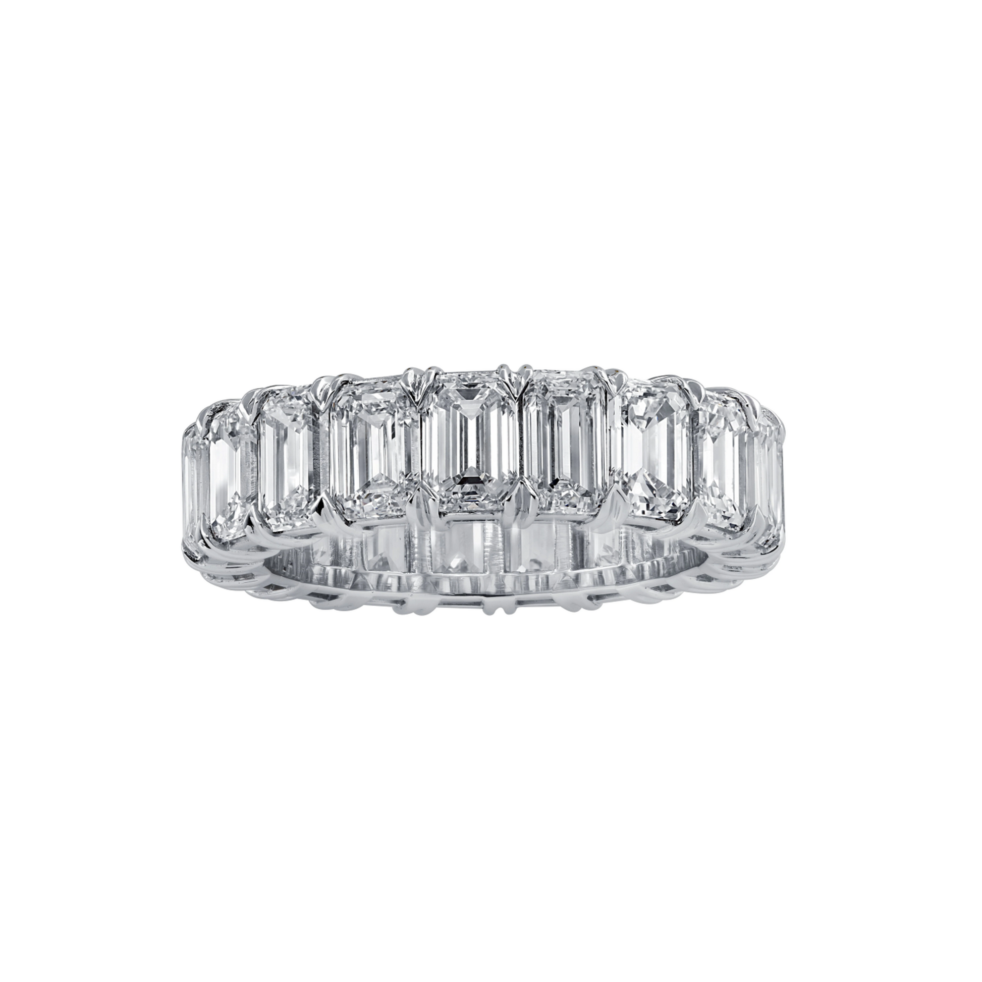 Contemporary Platinum Diamond Ring front