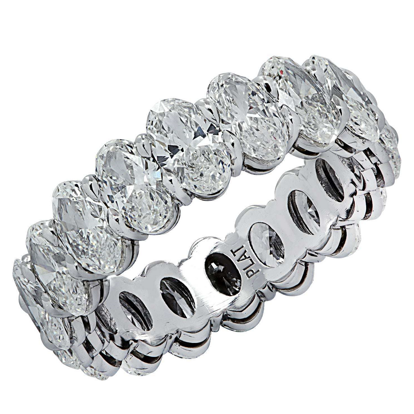 Contemporary Platinum Diamond Ring front
