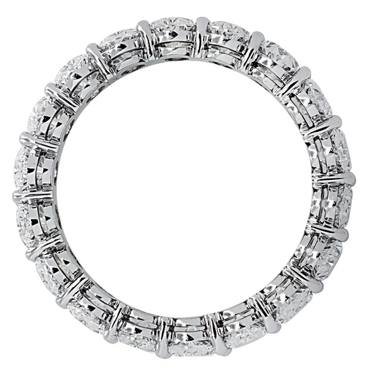 Contemporary Platinum Diamond Ring profile