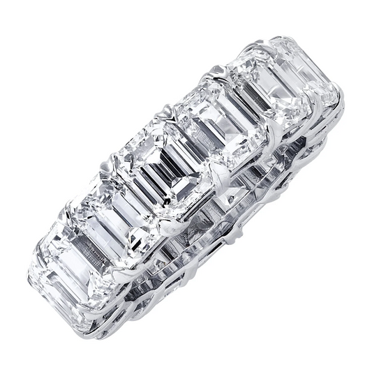 Contemporary Platinum Diamond Ring front