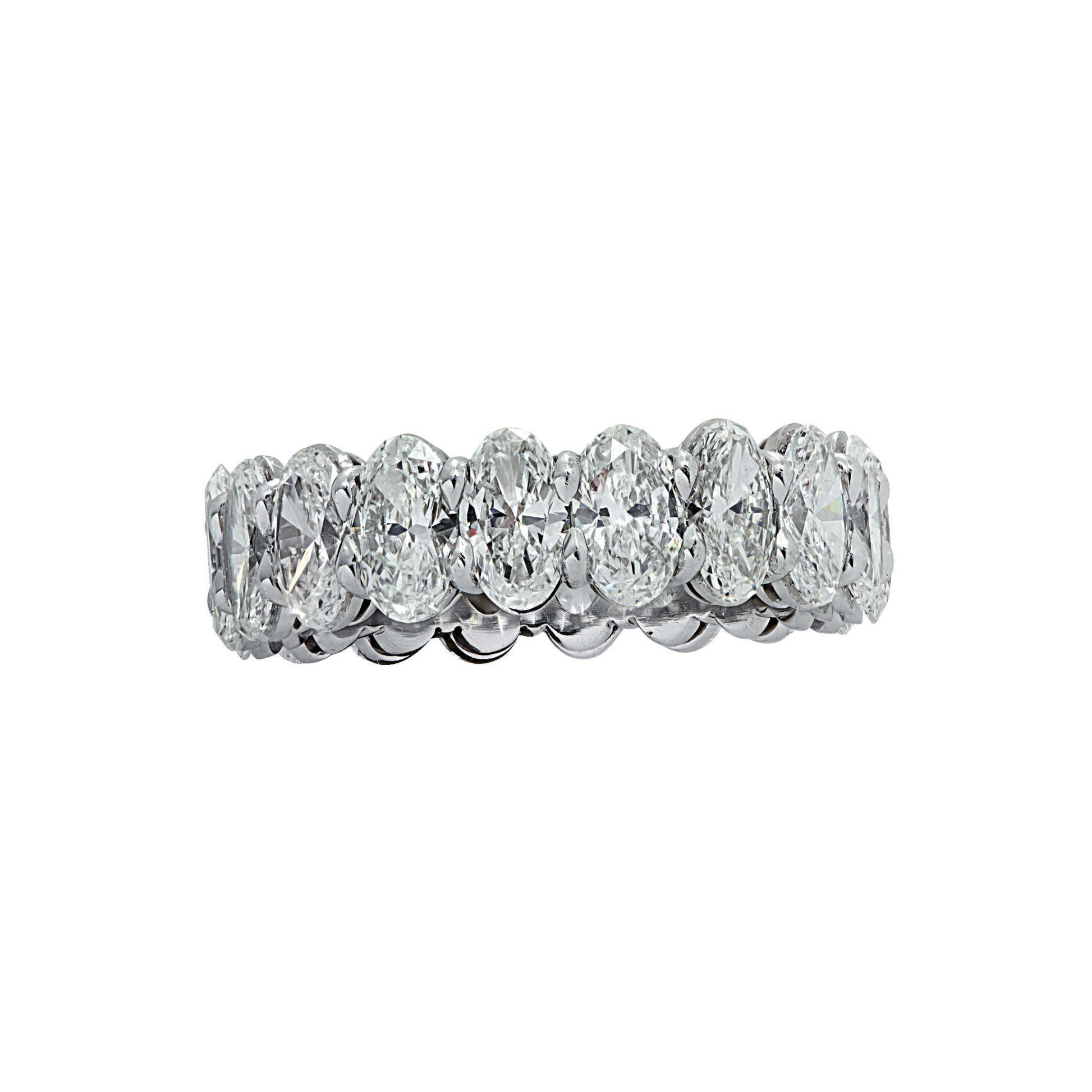 Contemporary Platinum Diamond Ring front