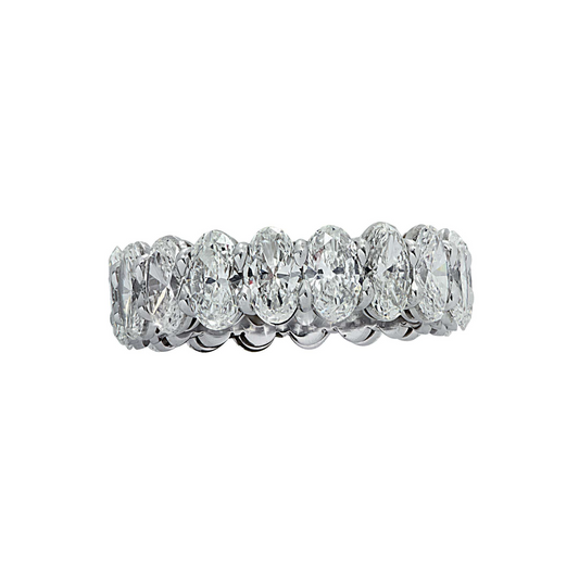 Contemporary Platinum Diamond Ring front