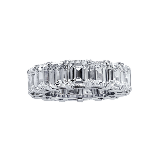Contemporary Platinum Diamond Ring front