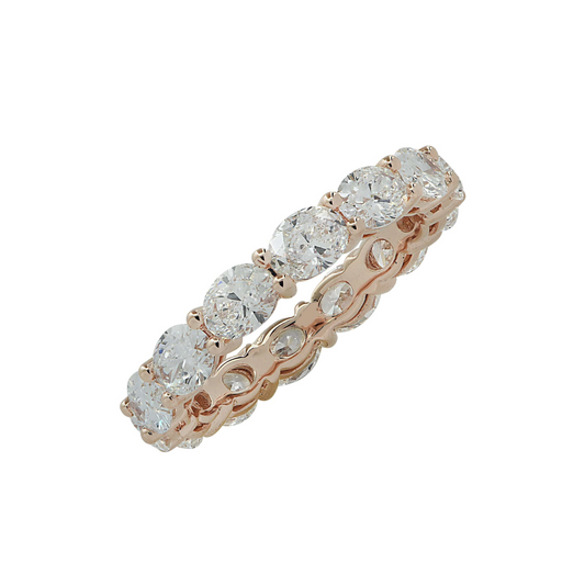 Contemporary 18KT Rose Gold Diamond Ring front