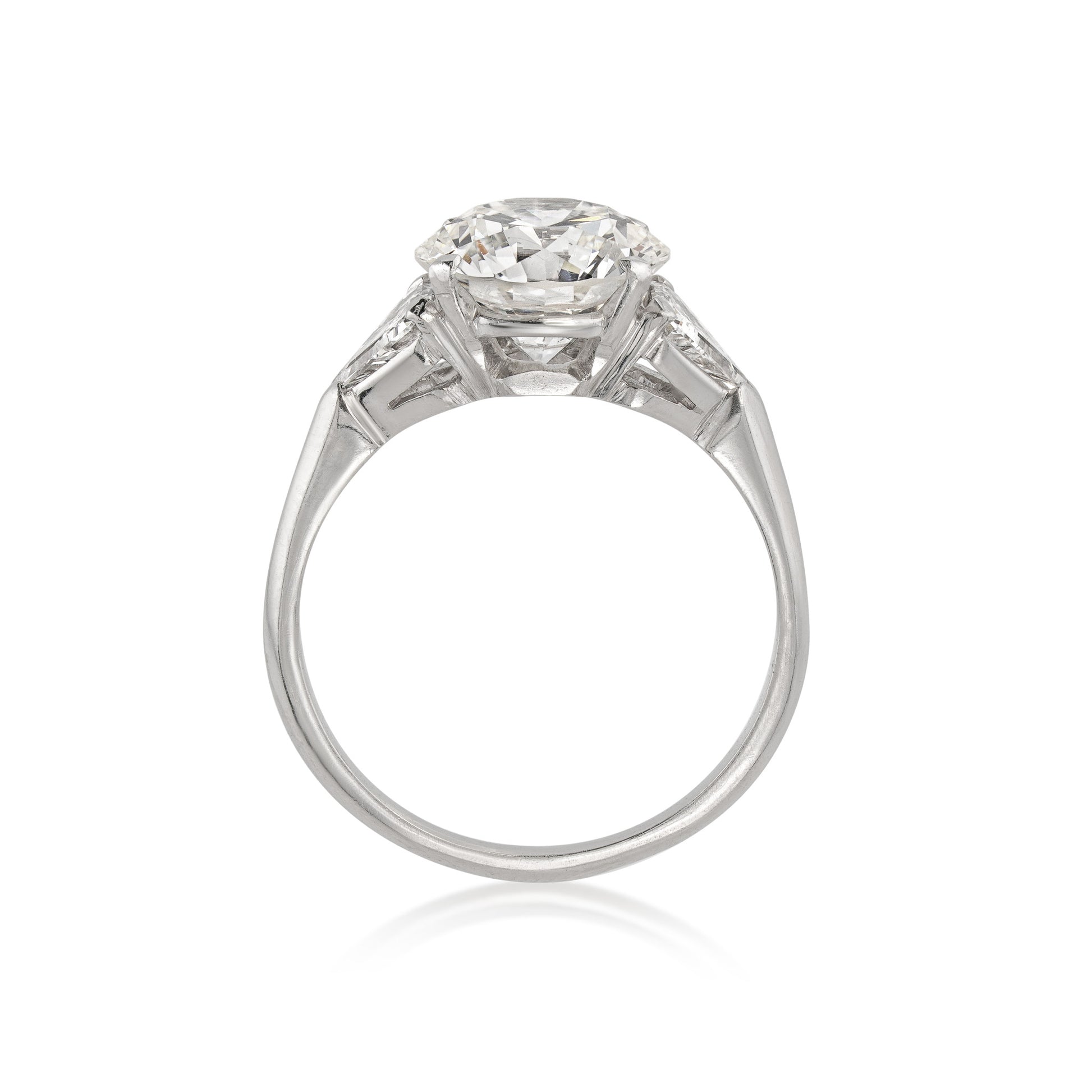 1940s Platinum Diamond Ring profile