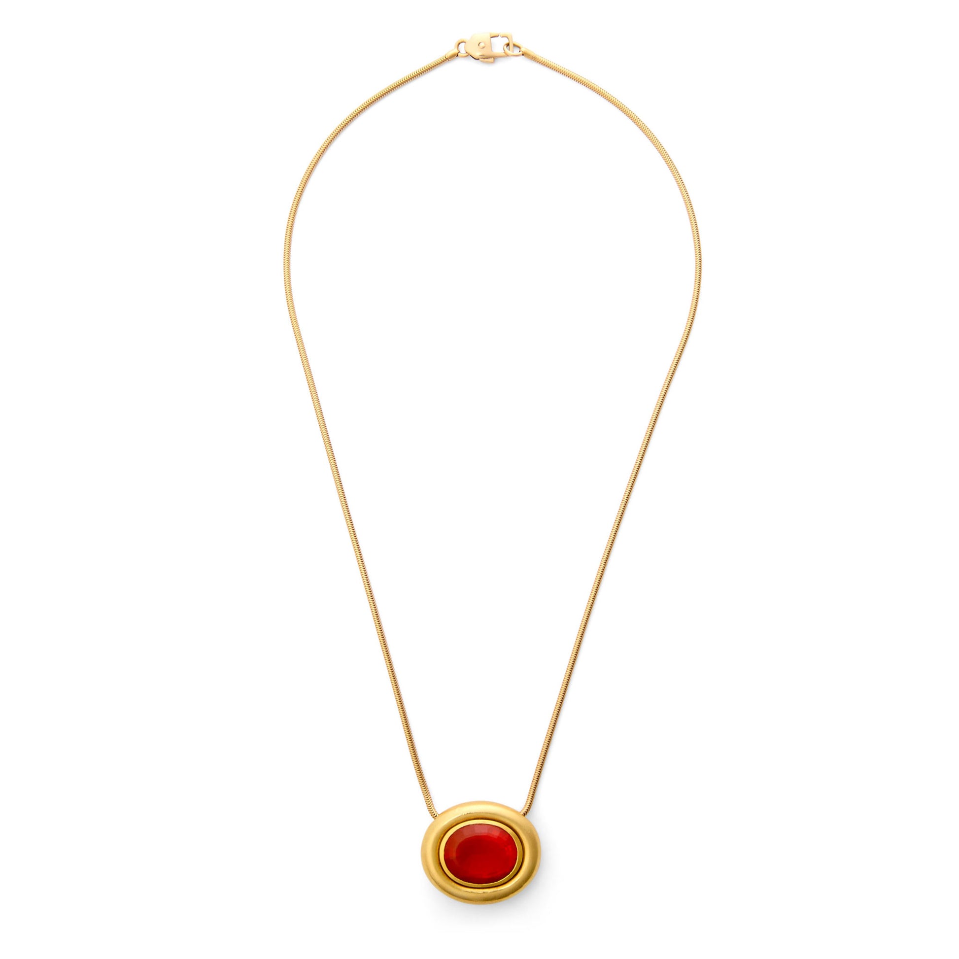 Tiffany & Co. 18KT Yellow Gold Opal Necklace front