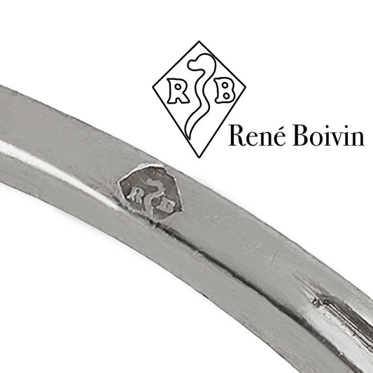 Rene Boivin French Victorian Platinum Diamond Ring signature
