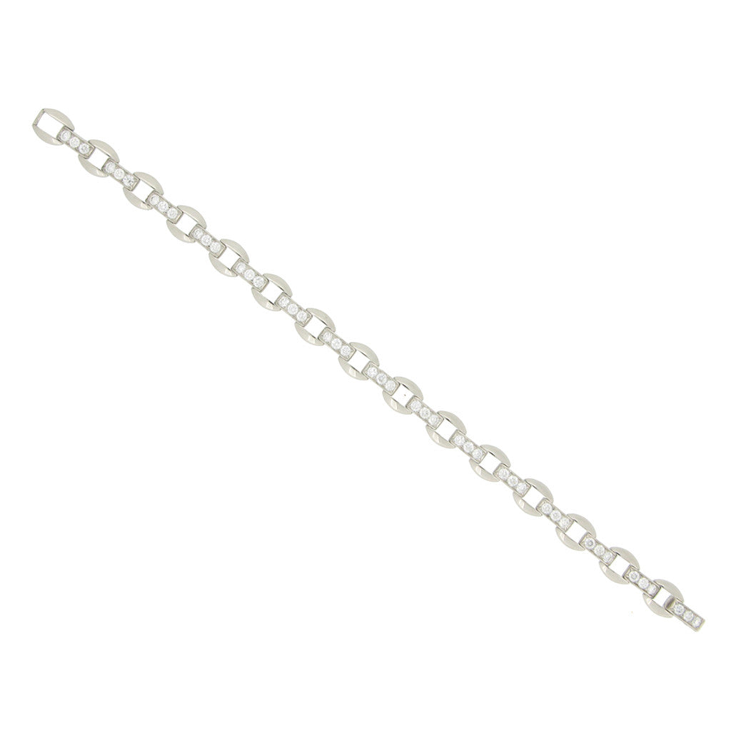 Oscar Heyman Bros. 1960s Platinum Diamond Bracelet front
