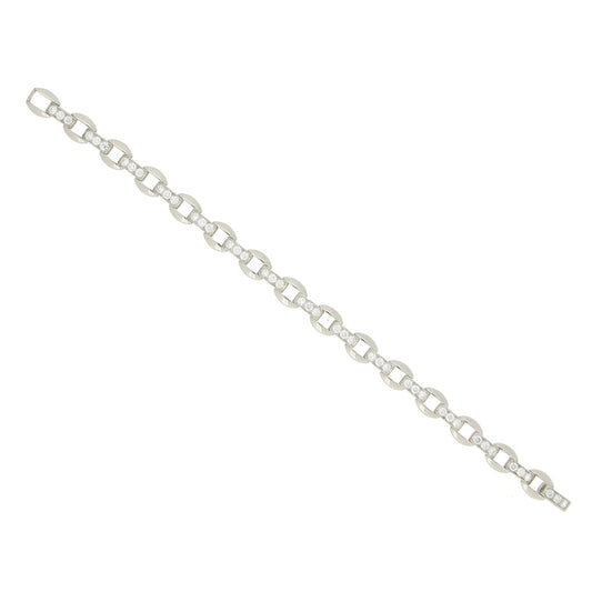 Oscar Heyman Bros. 1960s Platinum Diamond Bracelet front