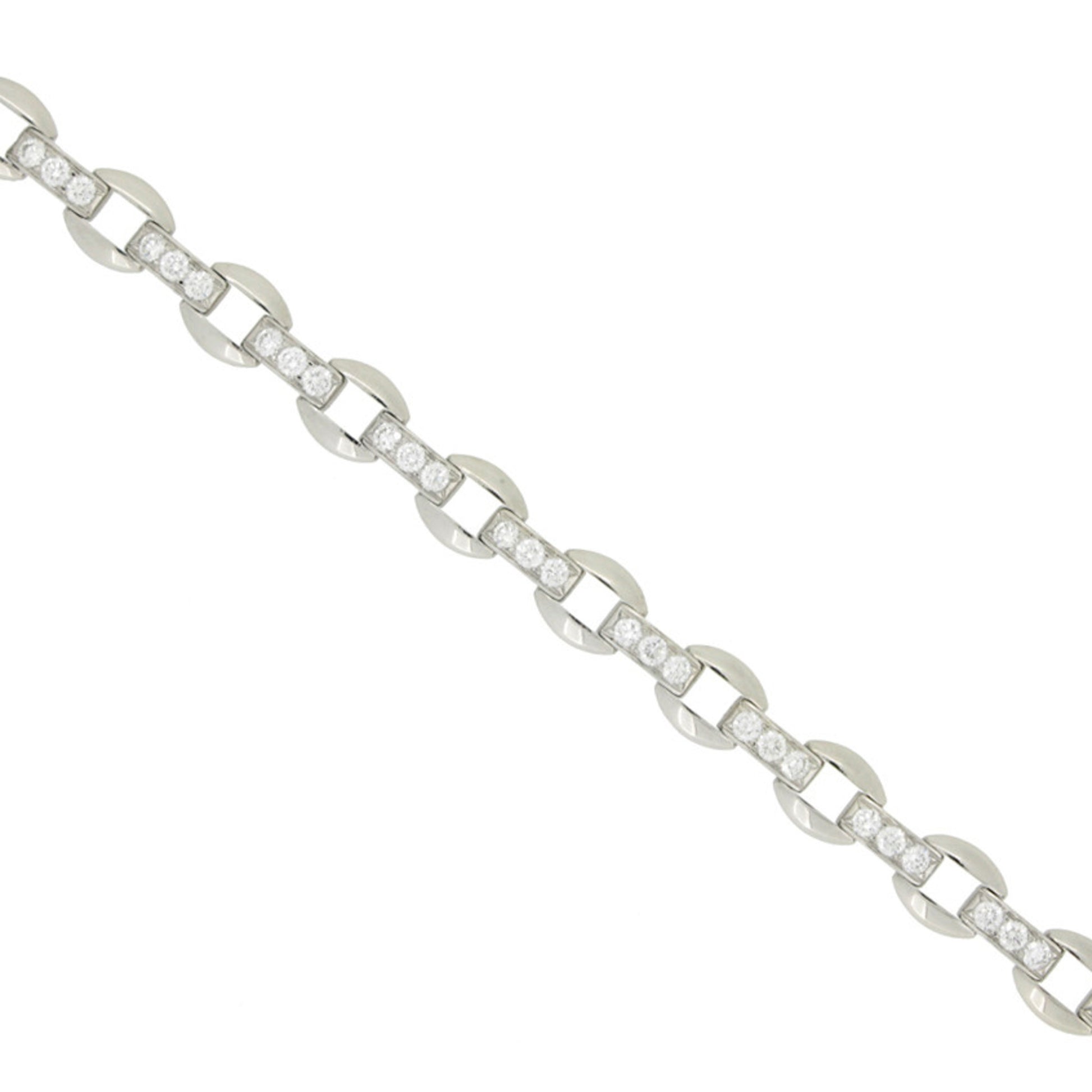 Oscar Heyman Bros. 1960s Platinum Diamond Bracelet close up