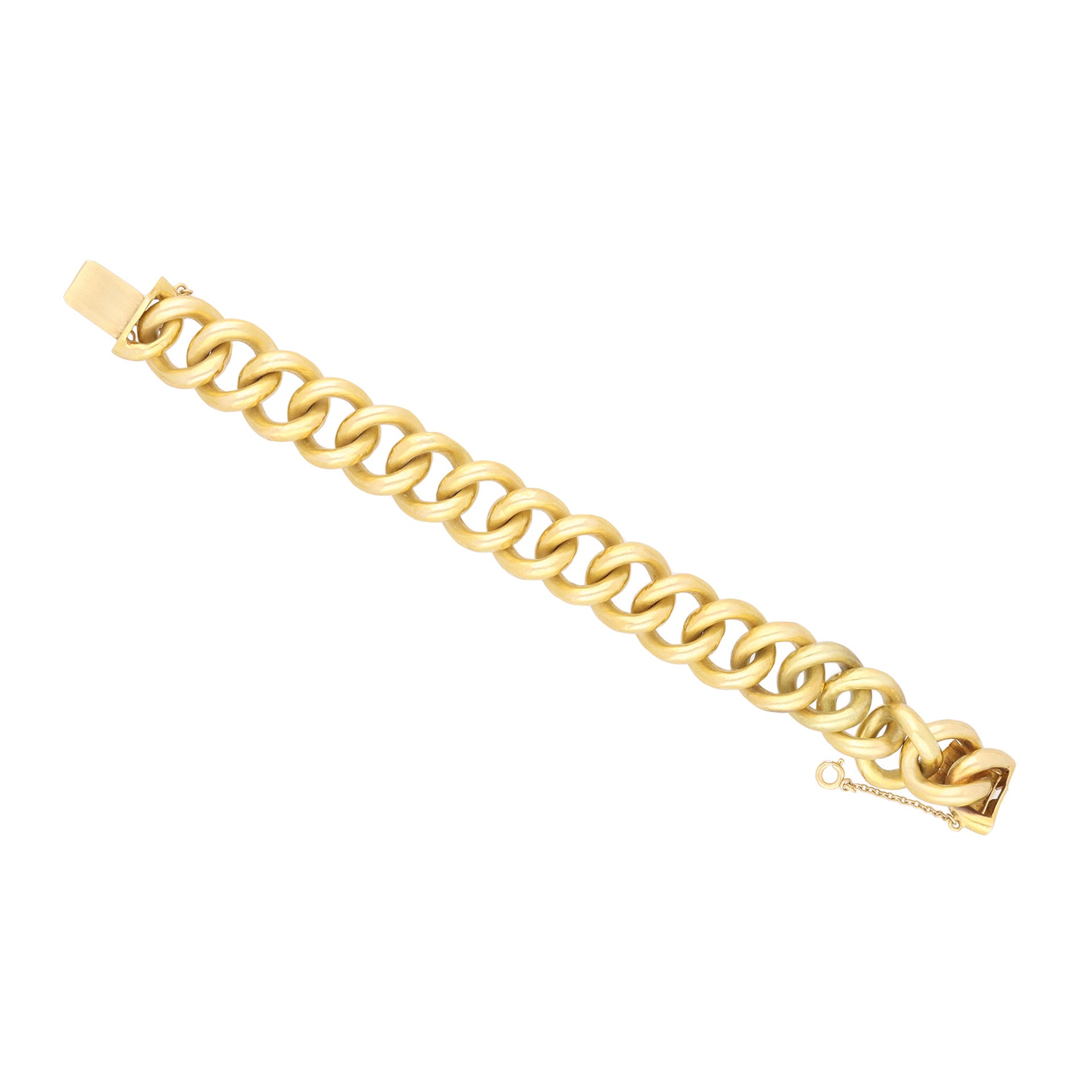 John Brogden English Victorian 18KT Yellow Gold Bracelet front