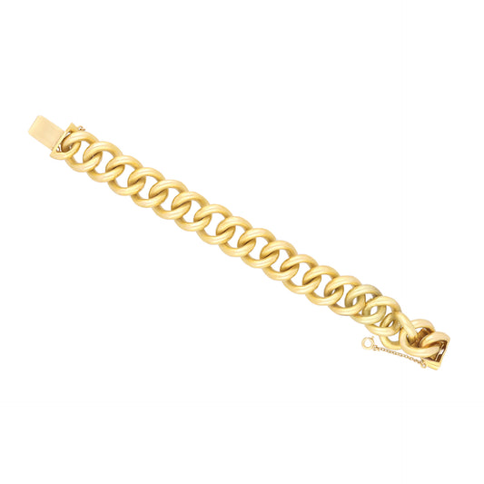 John Brogden English Victorian 18KT Yellow Gold Bracelet front