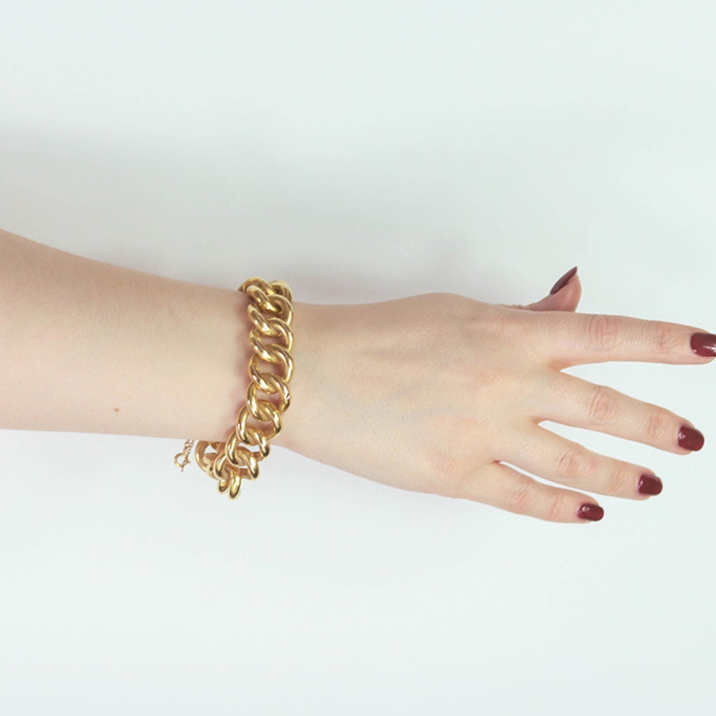 John Brogden English Victorian 18KT Yellow Gold Bracelet on wrist
