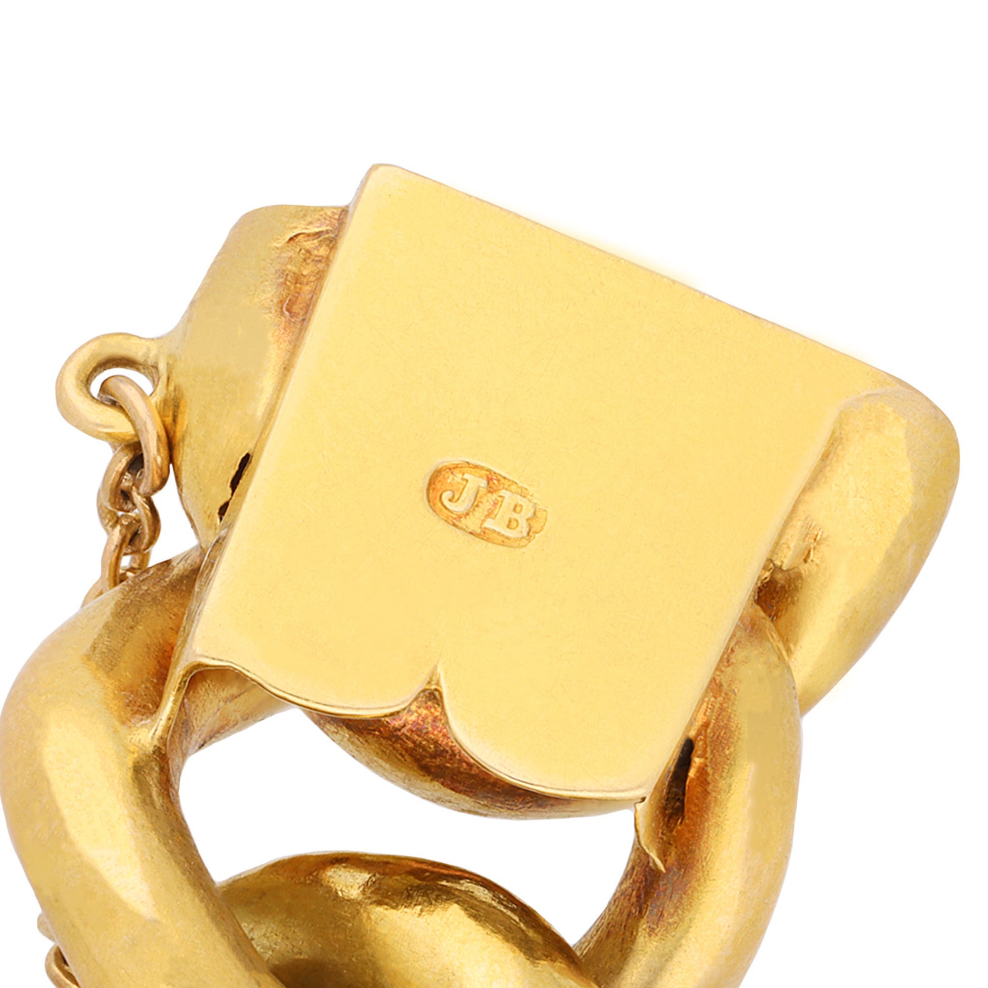 John Brogden English Victorian 18KT Yellow Gold Bracelet stamp