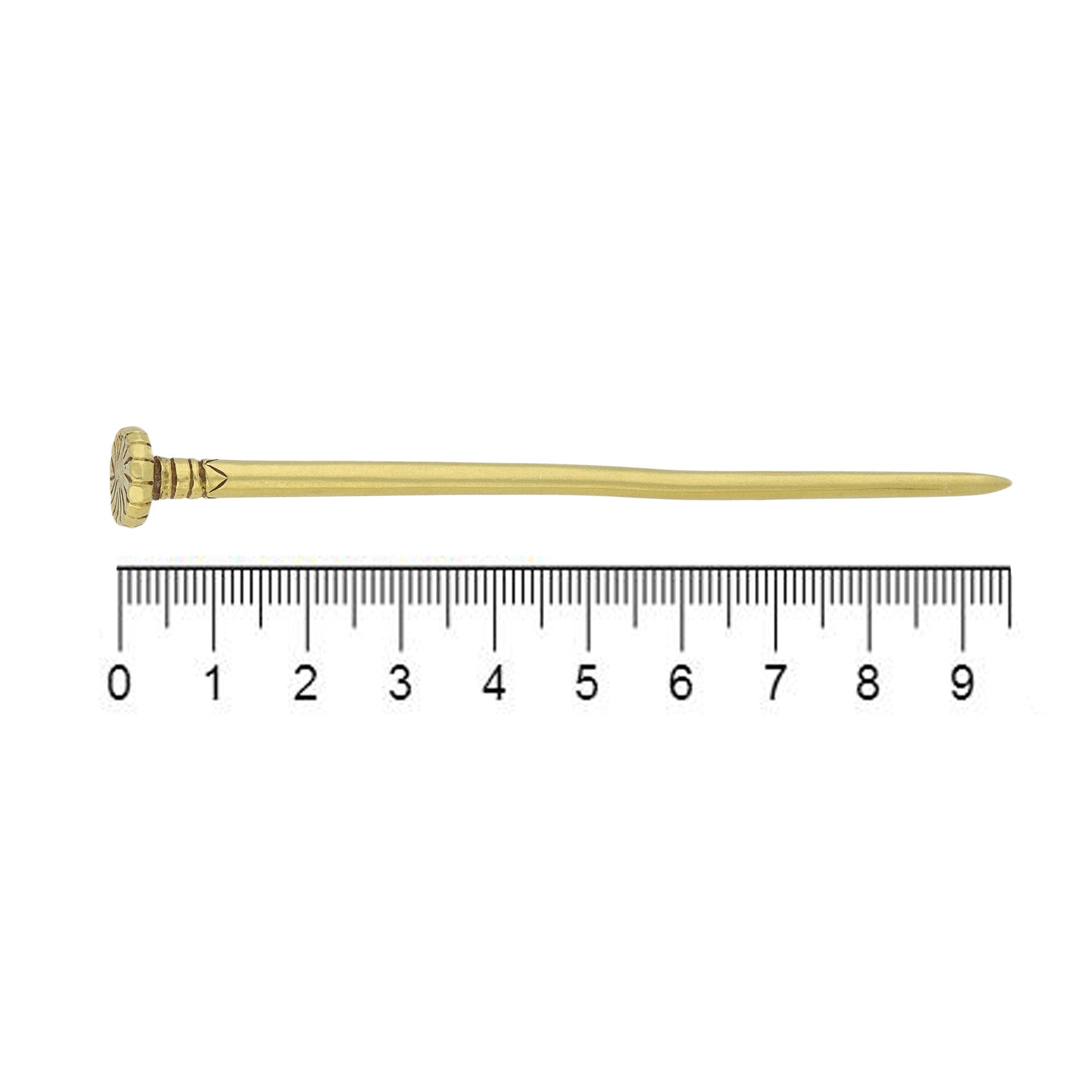Parthian Antique 18KT Yellow Gold Dress Pins front