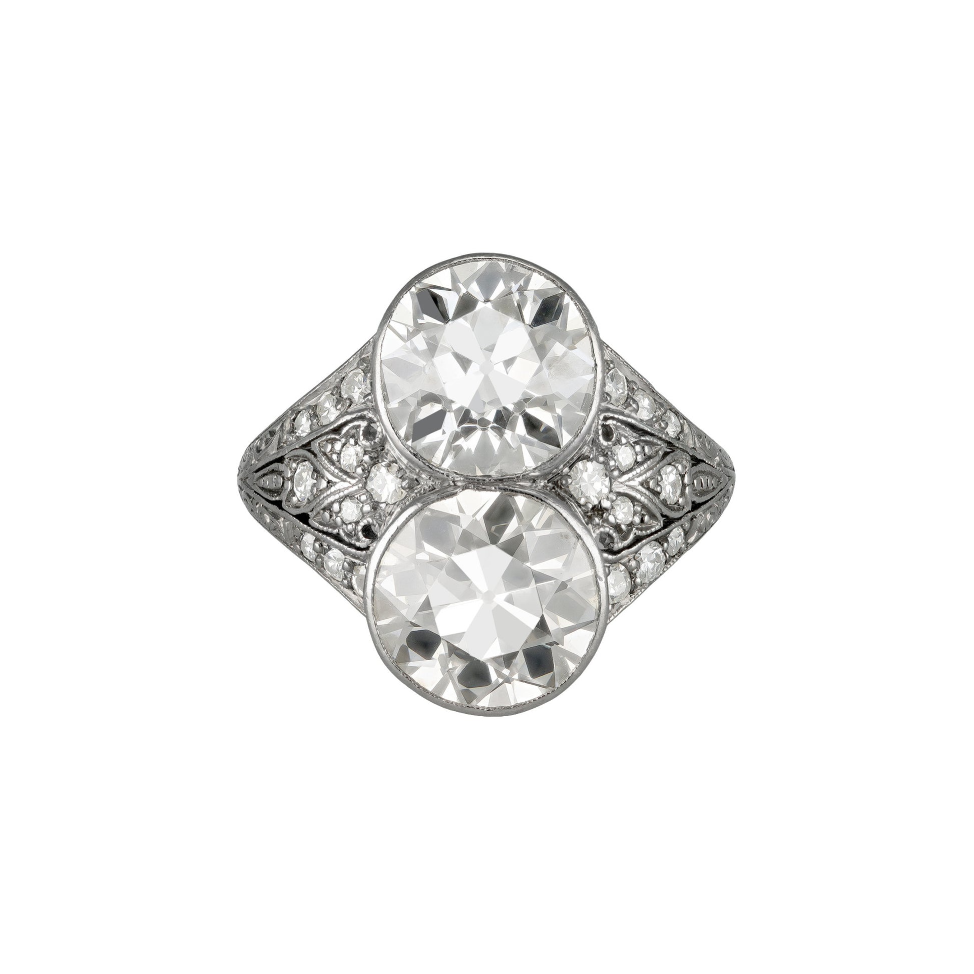Edwardian Platinum Diamond Ring front