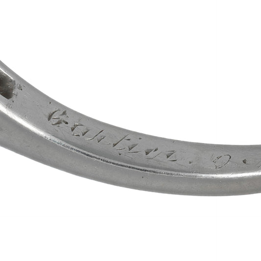 Cartier Paris 1930s Platinum Diamond Ring signature