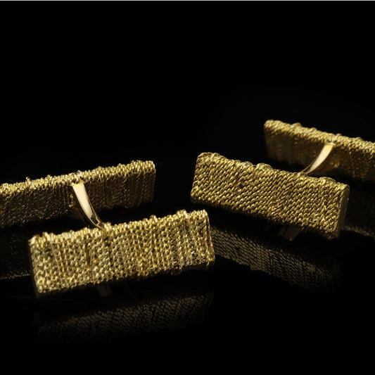 Georges Lenfant France 1960s 18KT Yellow Gold Cufflinks front