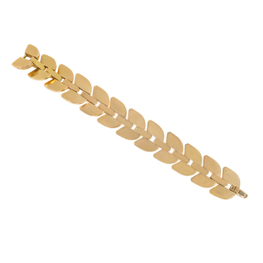 Boucheron Retro 18KT Yellow Gold Palmettes Bracelet back