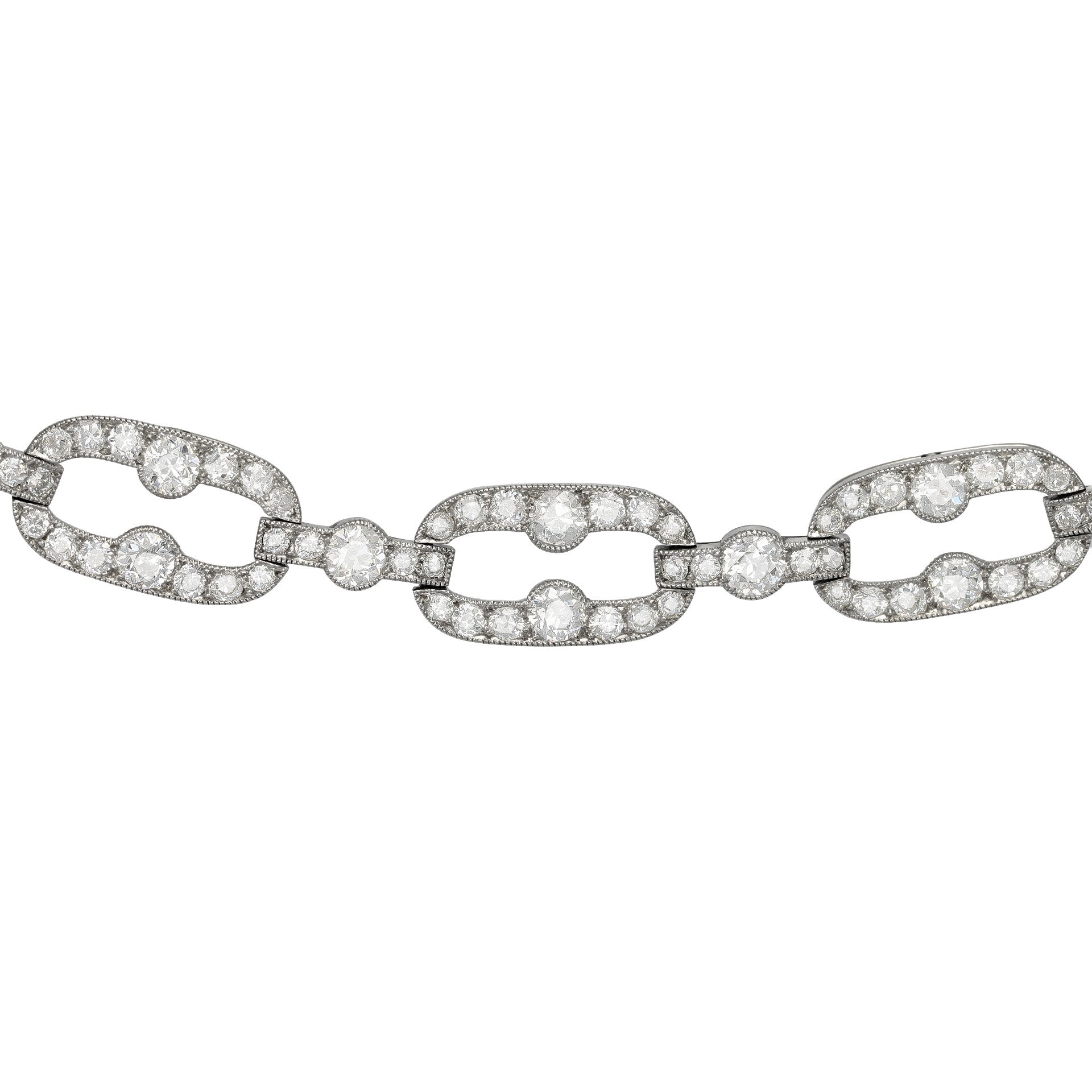 Cartier Paris Edwardian Platinum & 18KT Yellow Gold Diamond Bracelets front