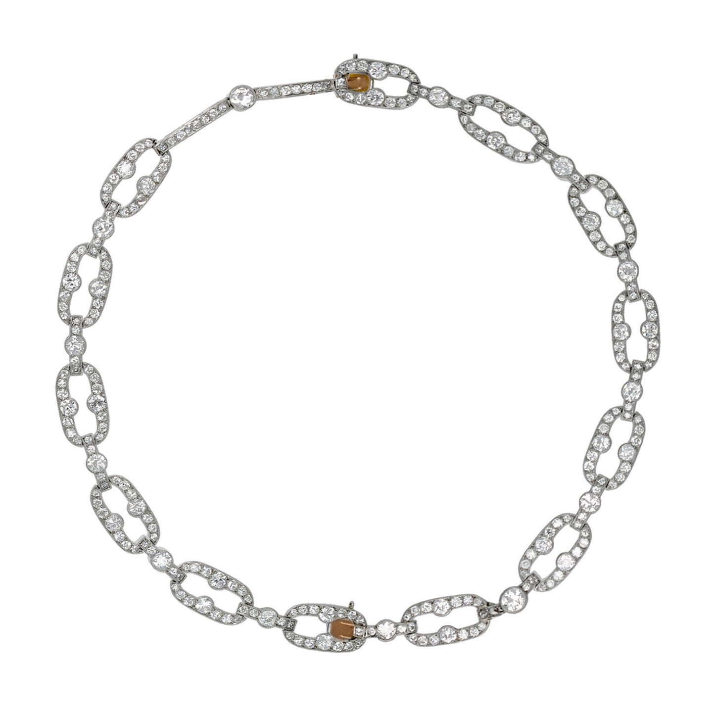 Cartier Paris Edwardian Platinum & 18KT Yellow Gold Diamond Bracelets front