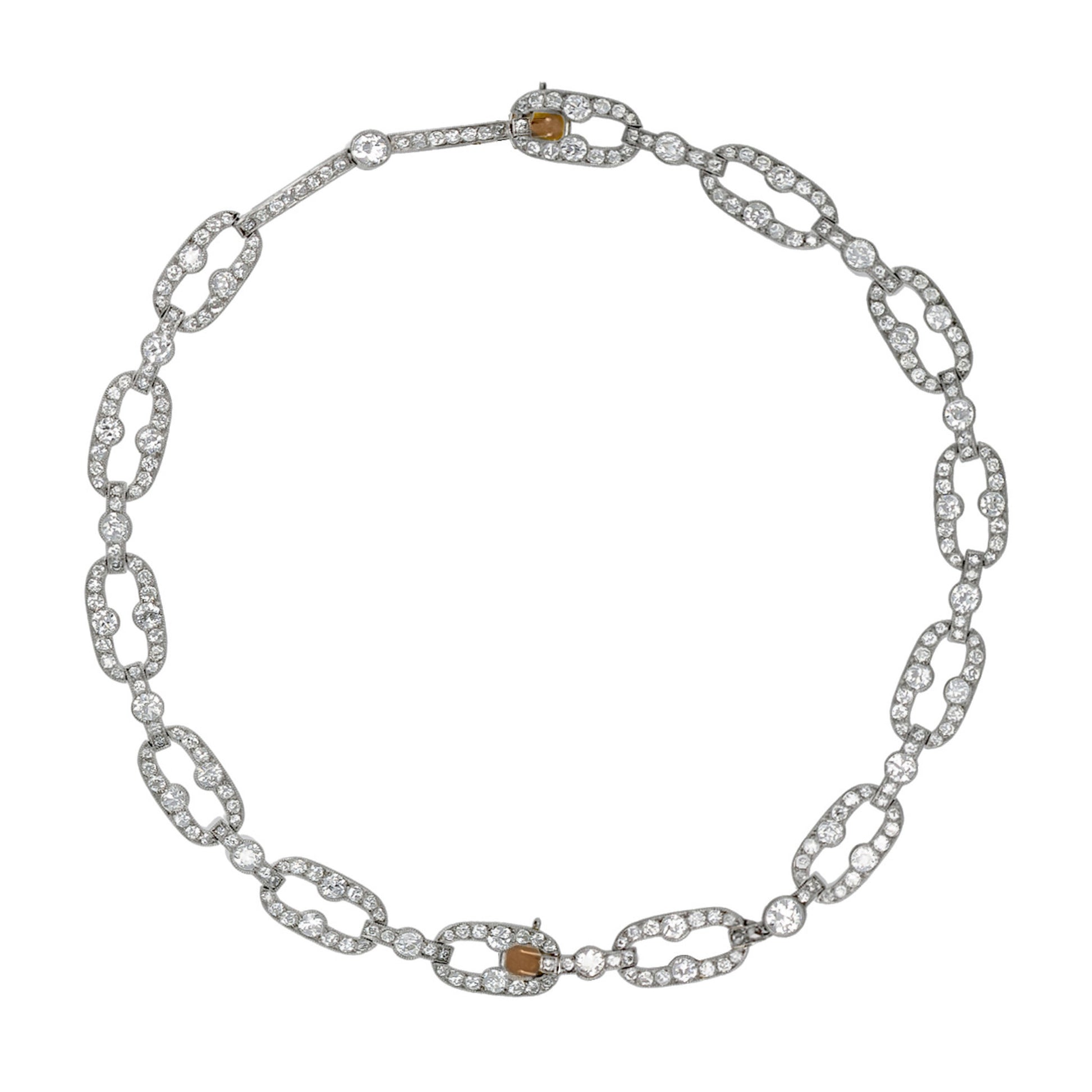 Cartier Paris Edwardian Platinum & 18KT Yellow Gold Diamond Bracelets front